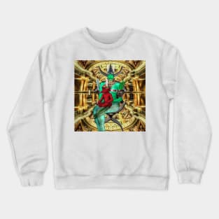 IGBO / AFRICAN GODDESS: NNE-OKWA BY SIRIUS-UGO-ART Crewneck Sweatshirt